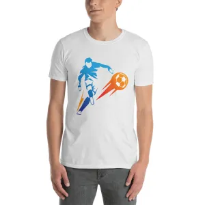 Football Striker T Shirt White Soccer Striker Short-Sleeve T-Shirt Soccer T Shirt Design