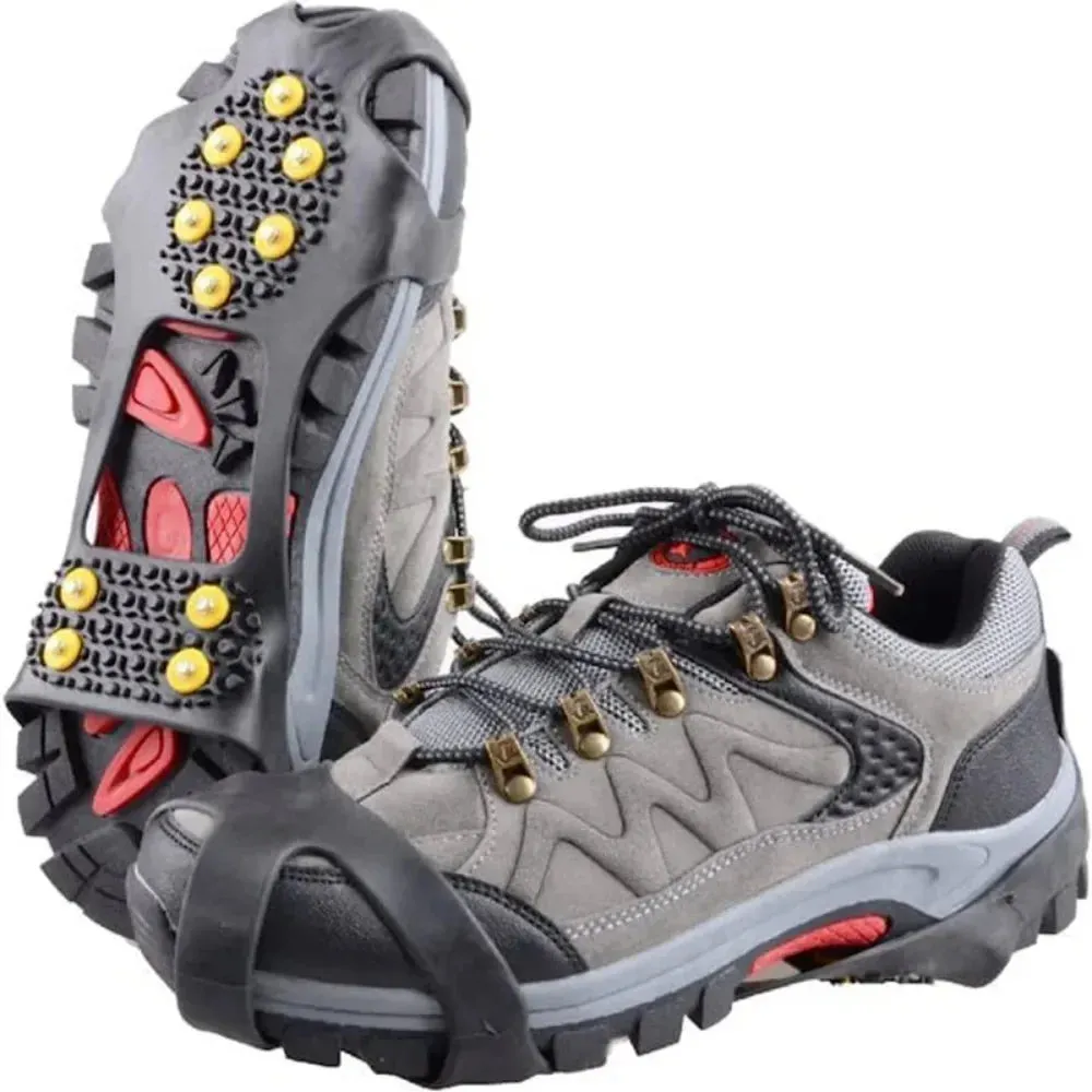 GET A FREE One Pair of 10 Steel Studs Crampons Snow Grips Cleats for Ice and Snow.