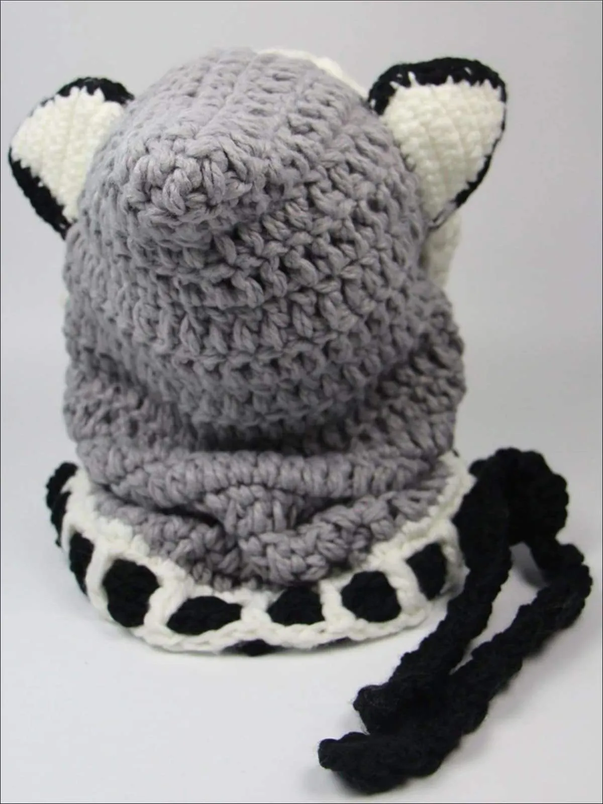 Girls Knitted Animal Ear Winter Scarf