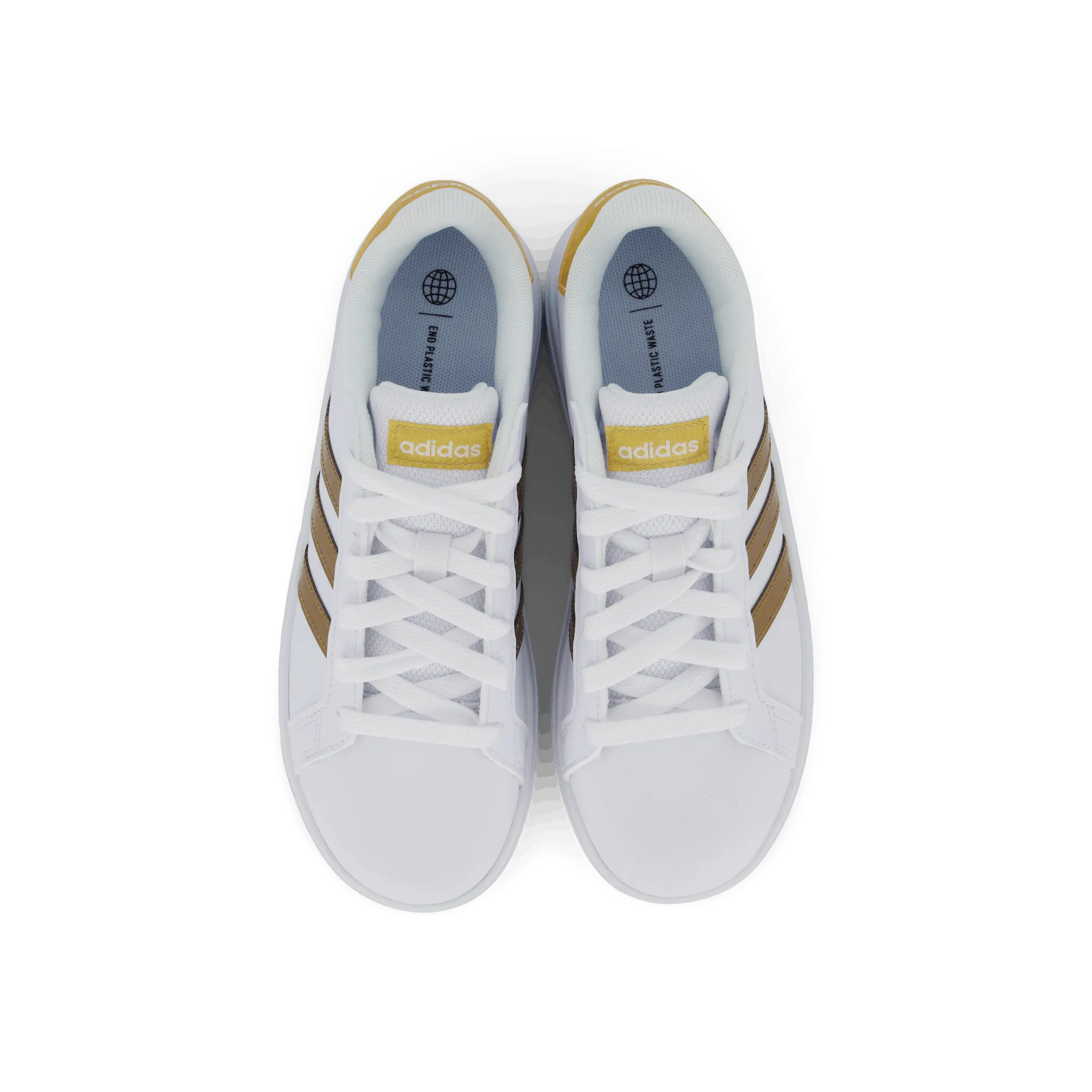 Grand Court Sustainable Lace Shoes Cloud White / Cloud White / Matte Gold