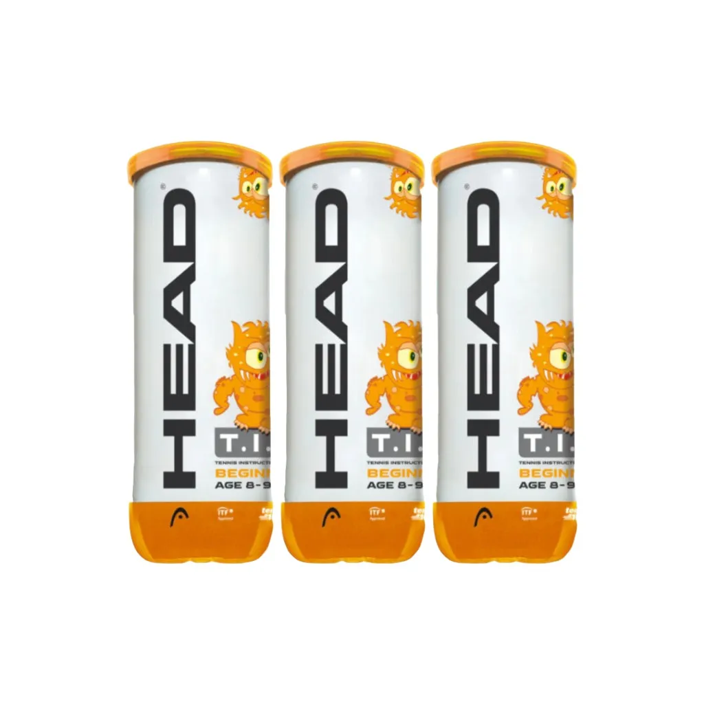 Head T.I.P. Orange 3 Tennis Balls (3 Cans)
