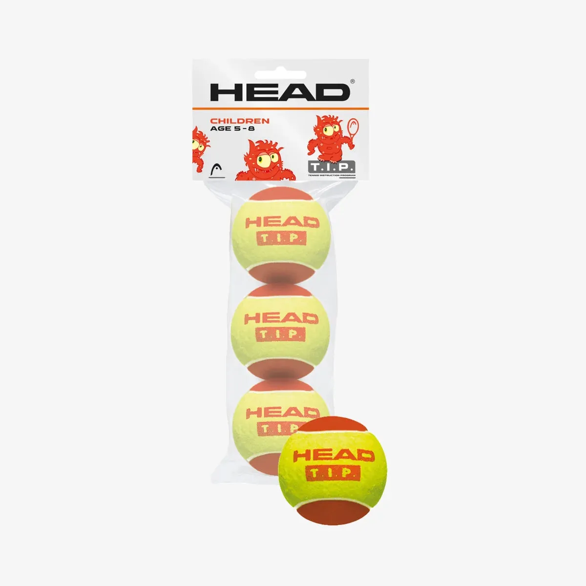 HEAD T.I.P. Red 3 Tennis Balls Single Pack