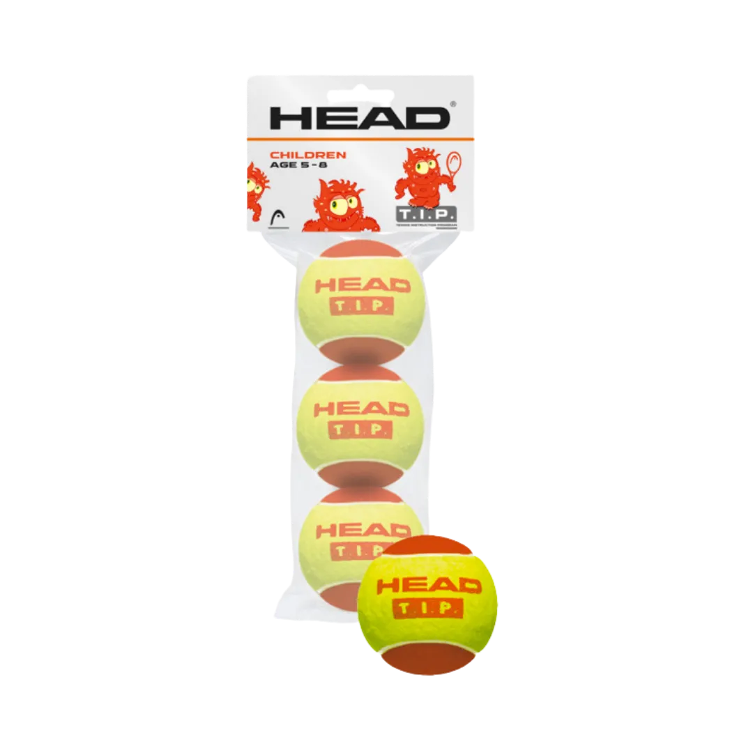 HEAD T.I.P. Red 3 Tennis Balls Single Pack