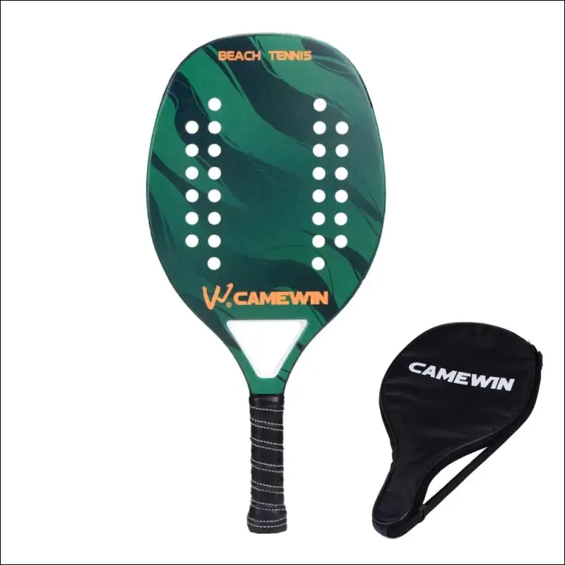 High quality carbon and glass fiber beach tennis racket soft face tennis racquet with protective