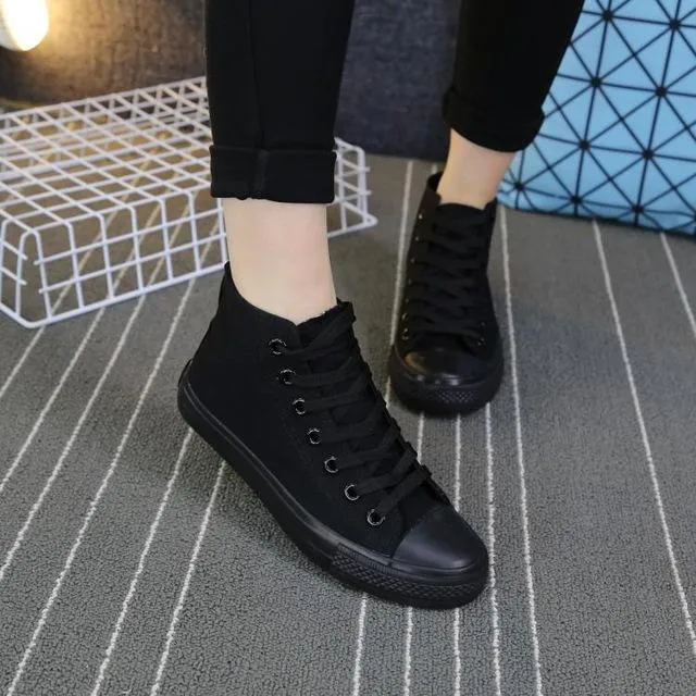 High Top Breathable Canvas Shoes