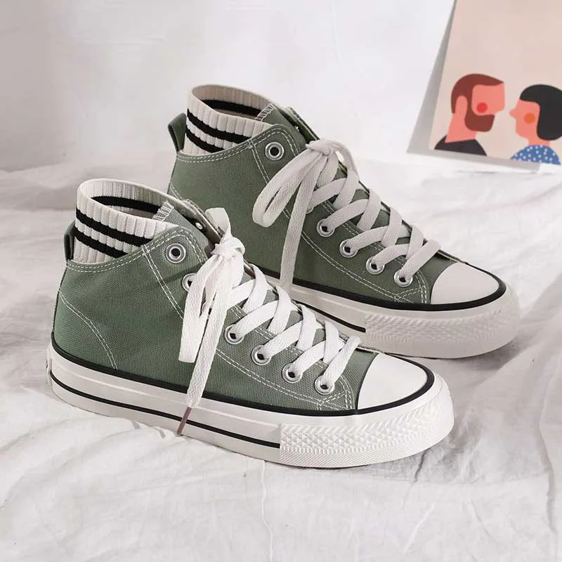 High-Top Canvas All-Match Retro Women's Shoes