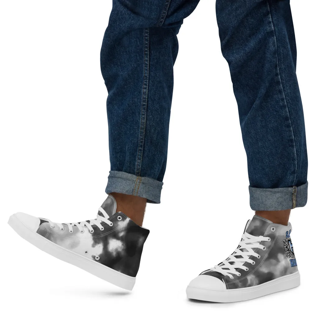High Top Shoes ~ Jr Hawks Brick Wall Tie-Dye Canvas