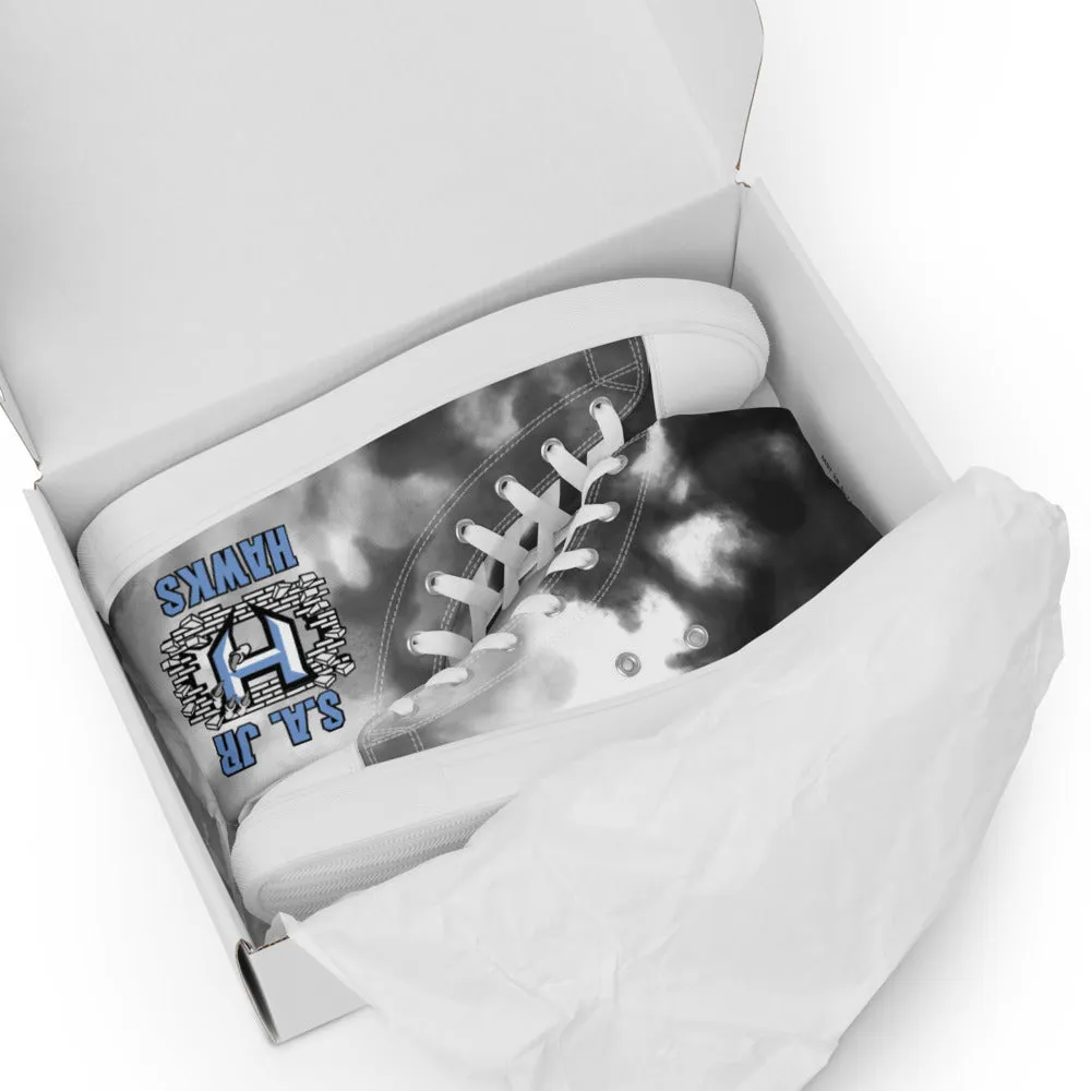 High Top Shoes ~ Jr Hawks Brick Wall Tie-Dye Canvas