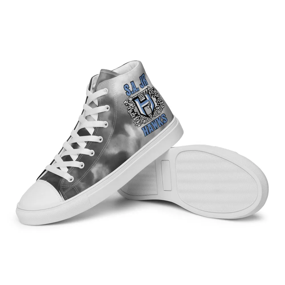 High Top Shoes ~ Jr Hawks Brick Wall Tie-Dye Canvas