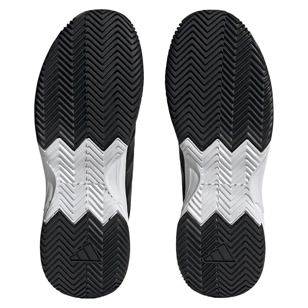 Junior`s Gamecourt 2 Tennis Shoes Core Black and Grey Four