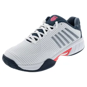 Juniors` Hypercourt Express 2 Tennis Shoes White and Stargazer