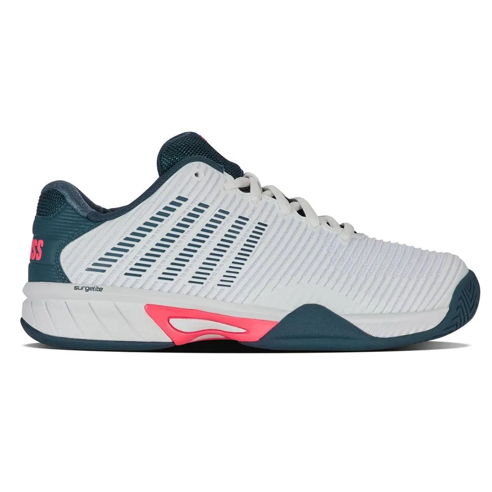 Juniors` Hypercourt Express 2 Tennis Shoes White and Stargazer