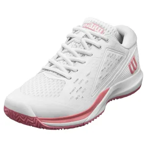 Juniors` Rush Pro Ace Tennis Shoes White and Mauveglow