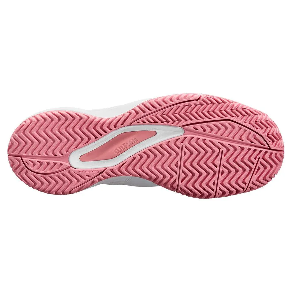 Juniors` Rush Pro Ace Tennis Shoes White and Mauveglow
