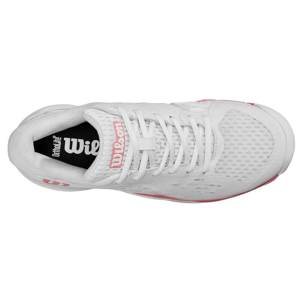 Juniors` Rush Pro Ace Tennis Shoes White and Mauveglow