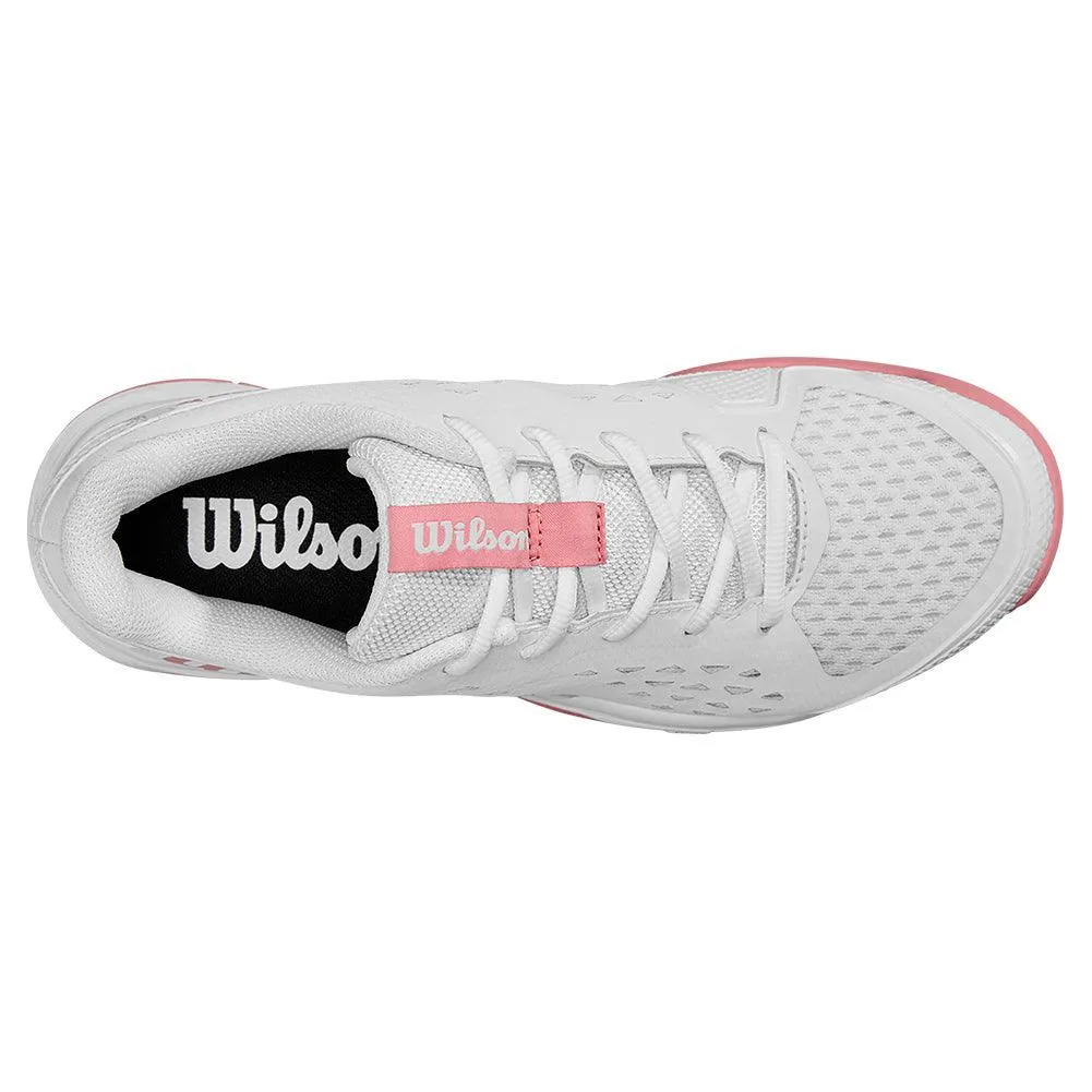 Juniors` Rush Pro Tennis Shoes White and Mauveglow