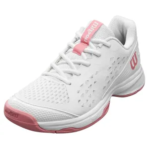 Juniors` Rush Pro Tennis Shoes White and Mauveglow