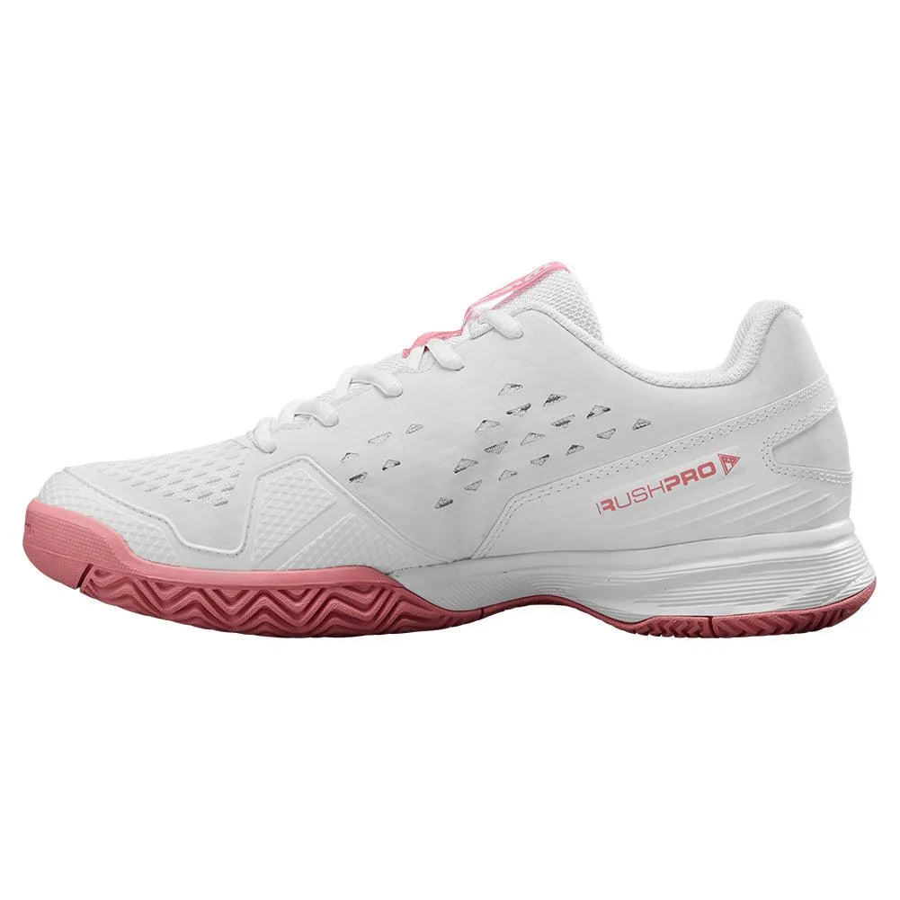 Juniors` Rush Pro Tennis Shoes White and Mauveglow