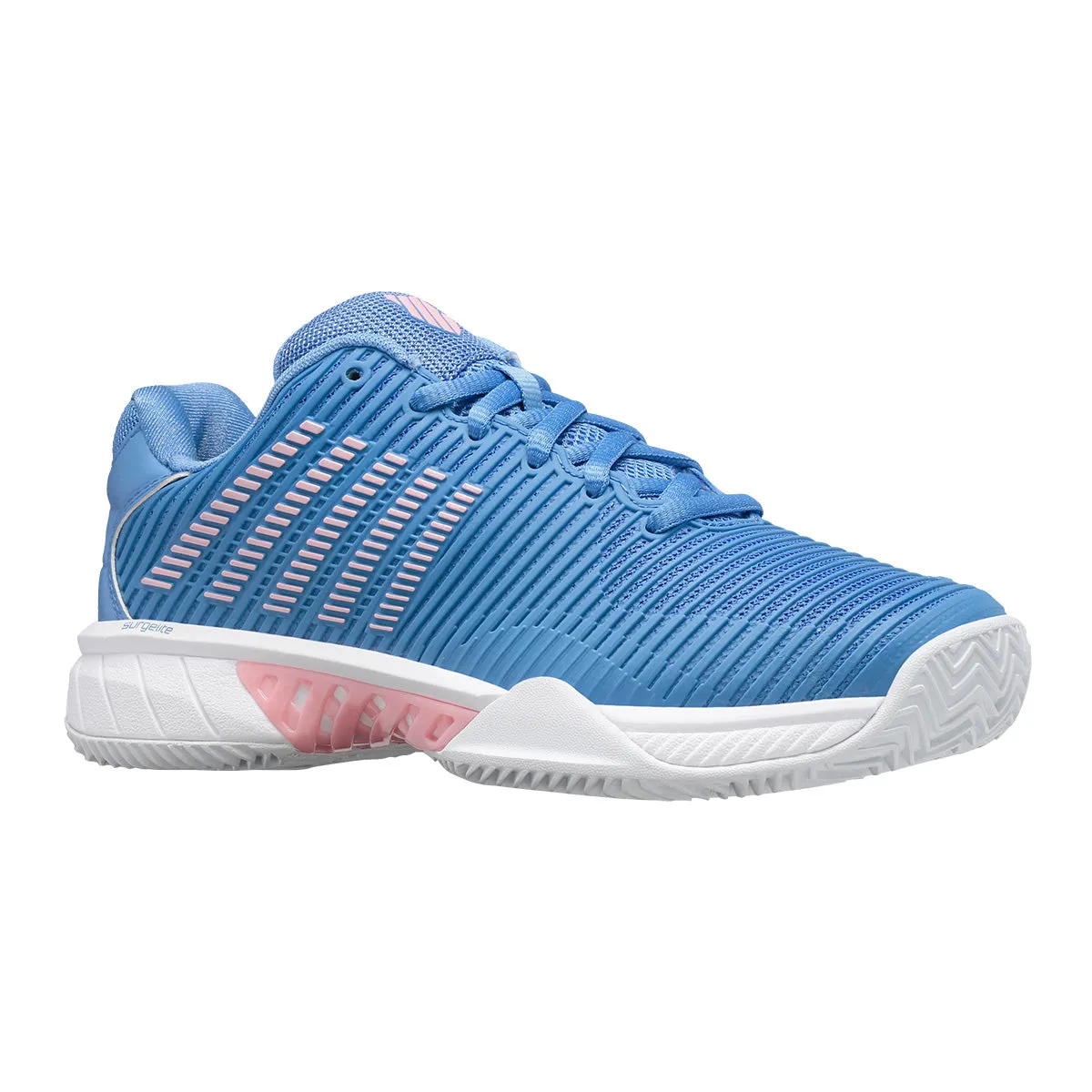 K-Swiss Hypercourt Express 2 Clay Court Women's Tennis Shoe (Blue/Pink)