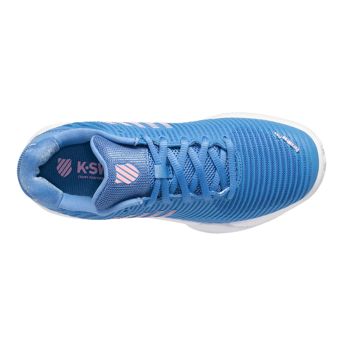 K-Swiss Hypercourt Express 2 Clay Court Women's Tennis Shoe (Blue/Pink)