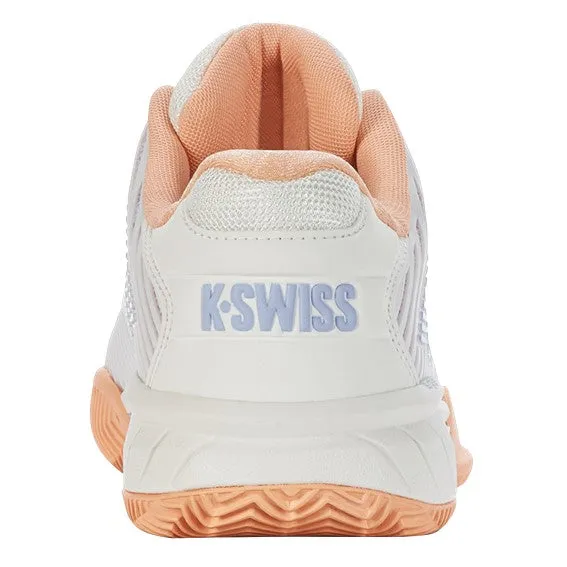 K-Swiss Hypercourt Express 2 White, Peach, & Heather Women's Clay Court Tennis Shoes