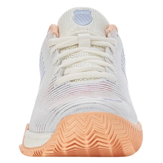K-Swiss Hypercourt Express 2 White, Peach, & Heather Women's Clay Court Tennis Shoes