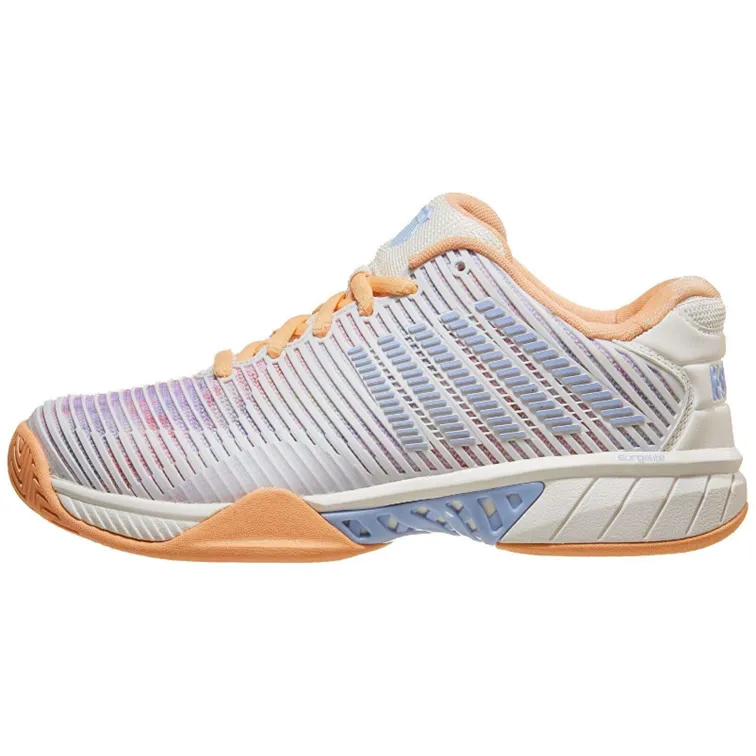 K-Swiss Hypercourt Express 2 White, Peach, & Heather Women's Tennis Shoes