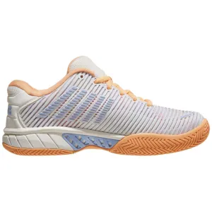 K-Swiss Hypercourt Express 2 White, Peach, & Heather Women's Tennis Shoes