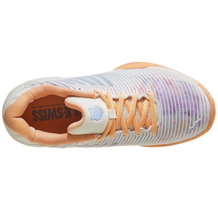 K-Swiss Hypercourt Express 2 White, Peach, & Heather Women's Tennis Shoes