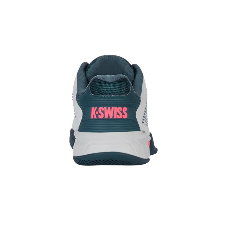 K-Swiss Hypercourt Express 2 White, Stargazer, and Neon Blade Men's Tennis Shoes