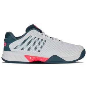 K-Swiss Hypercourt Express 2 White, Stargazer, and Neon Blade Men's Tennis Shoes