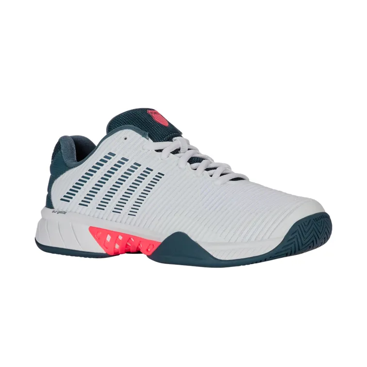 K-Swiss Hypercourt Express 2 White, Stargazer, and Neon Blade Men's Tennis Shoes