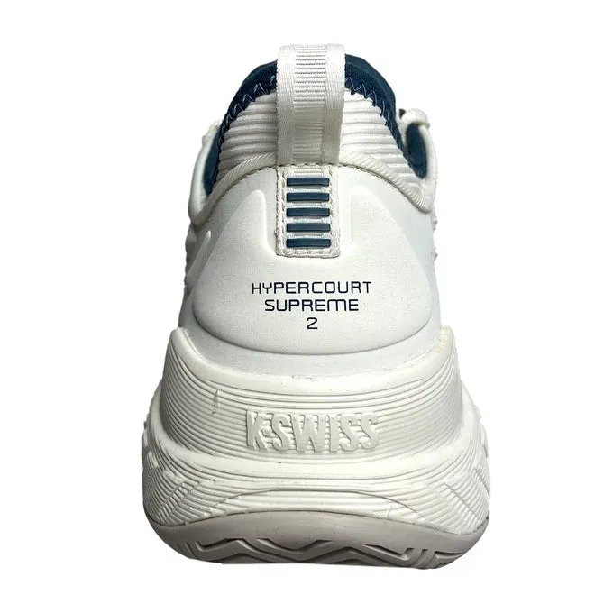 K-Swiss Hypercourt Supreme 2 Star White, Moonstruck & Indian Teal Men's Tennis Shoes