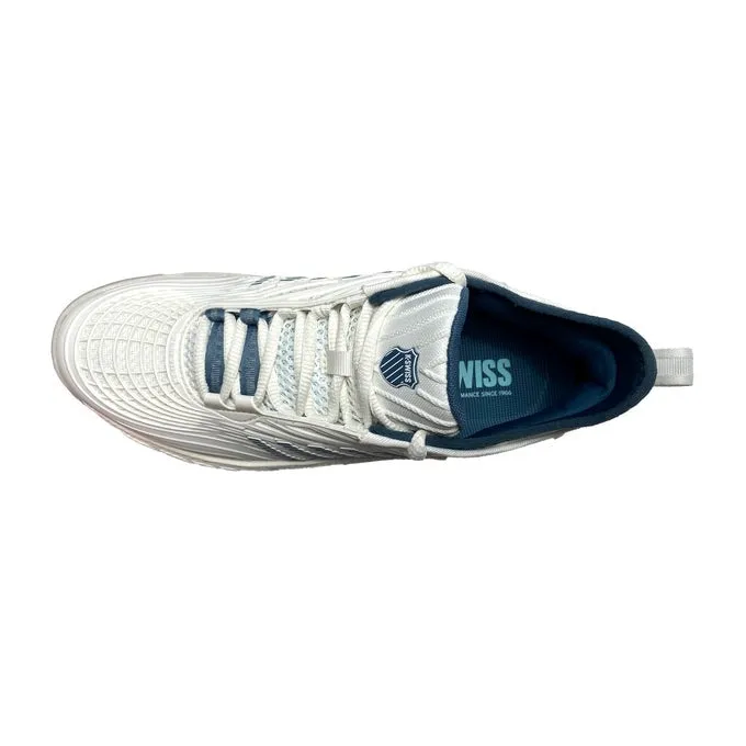 K-Swiss Hypercourt Supreme 2 Star White, Moonstruck & Indian Teal Men's Tennis Shoes