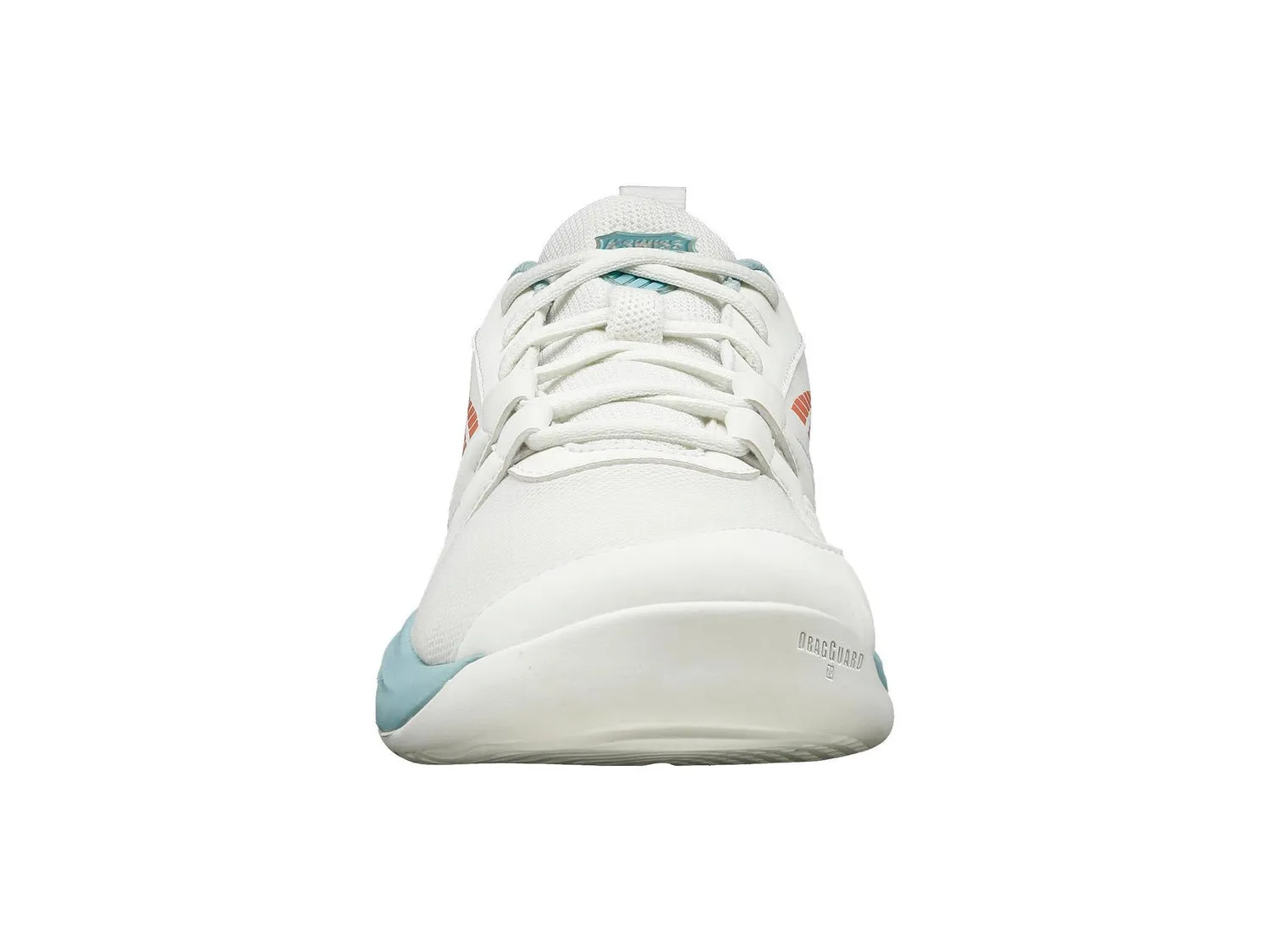 K-Swiss Kids SpeedTrac Tennis Shoes in Blanc De Blanc/Nile Blue/Desert Flower