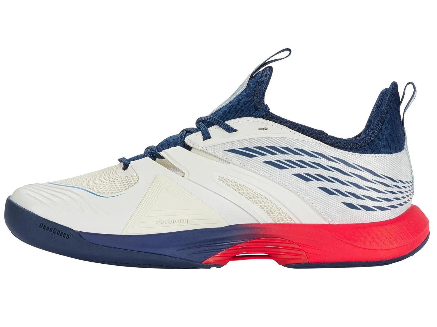 K-Swiss Men's SpeedTrac Tennis Shoes in Blanc De Blanc/ Blue Opal /Lollipop