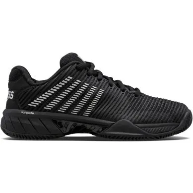 K-Swiss Women's Hypercourt Express 2 HB Clay Tennis Shoes in Black/Silver