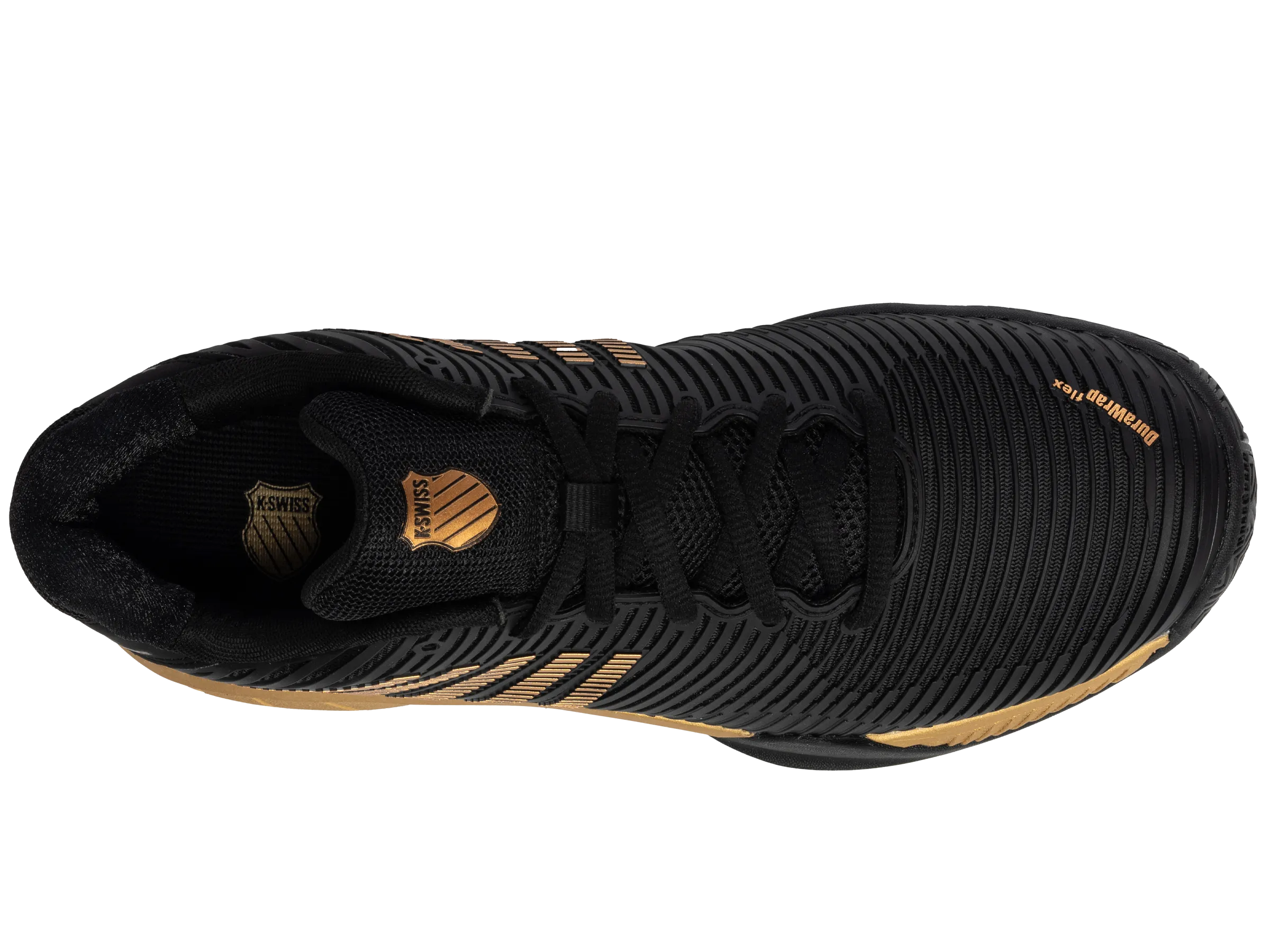 K-Swiss/Master Athletics Men's Hypercourt Express 2 Tennis Shoe (Black/Gold)
