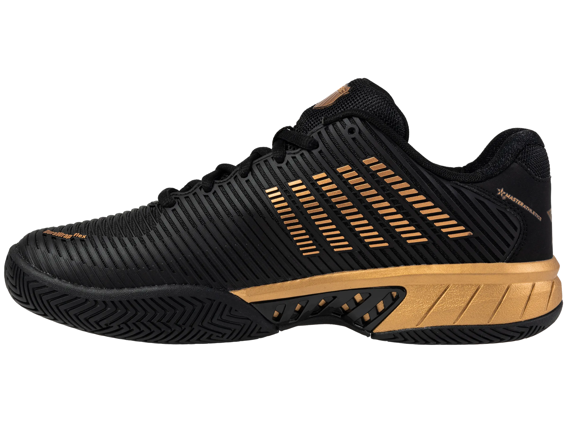 K-Swiss/Master Athletics Men's Hypercourt Express 2 Tennis Shoe (Black/Gold)