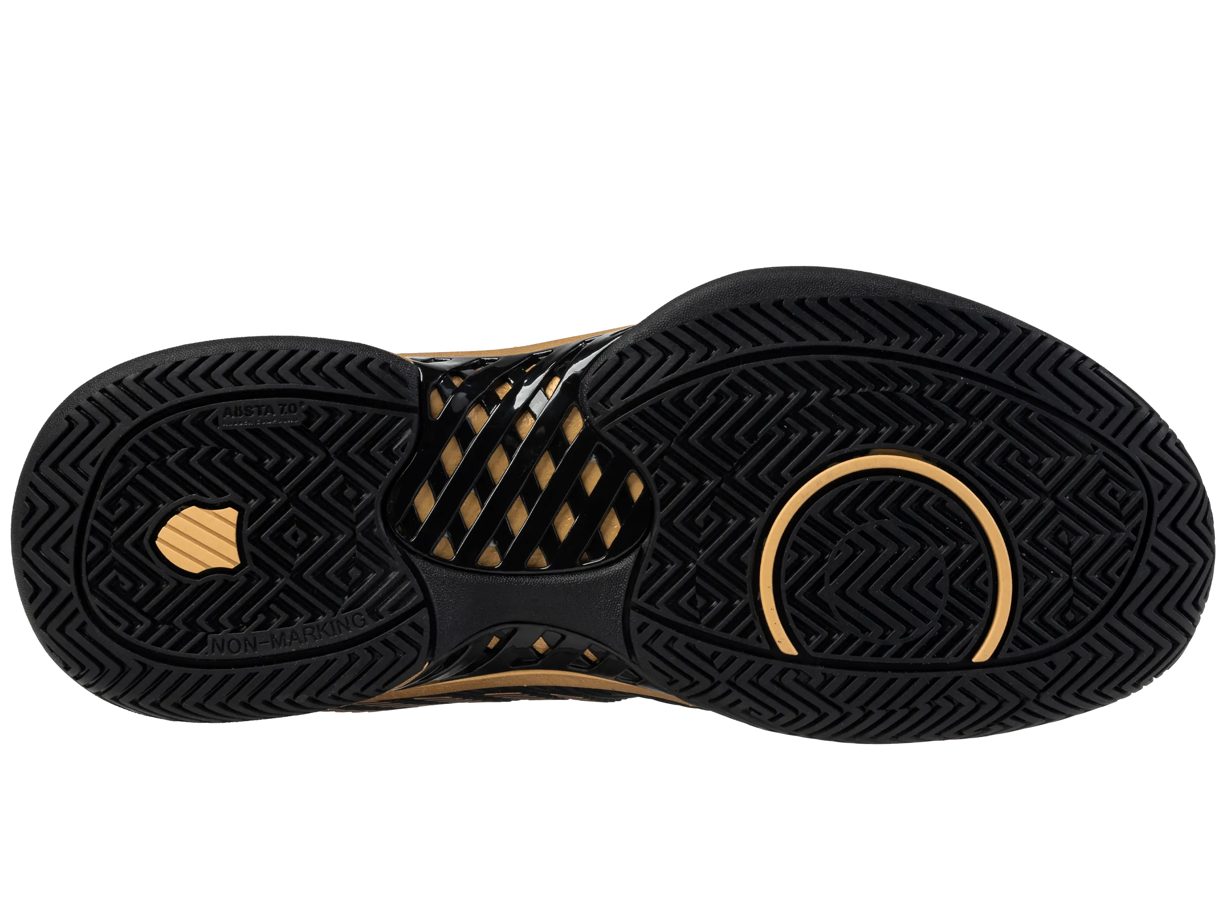 K-Swiss/Master Athletics Men's Hypercourt Express 2 Tennis Shoe (Black/Gold)