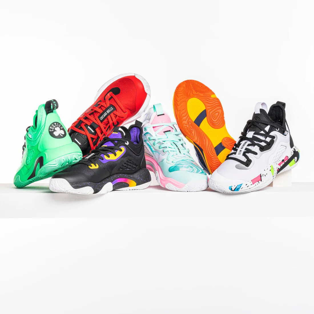 Kids' Basketball Shoes SE900 Mini Me - White/NBA Brooklyn Nets