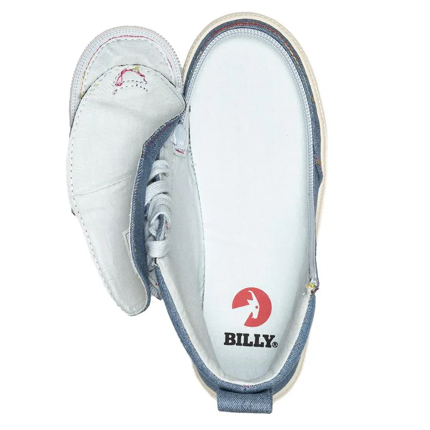 Kids' Denim Rainbow Thread Billy Classic Lace Highs