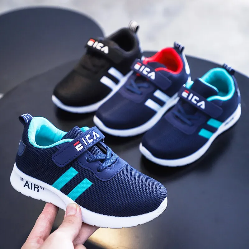 Kids Fashion Sneakers Sports Running Shoes Breathable Mesh Tennis Shoes