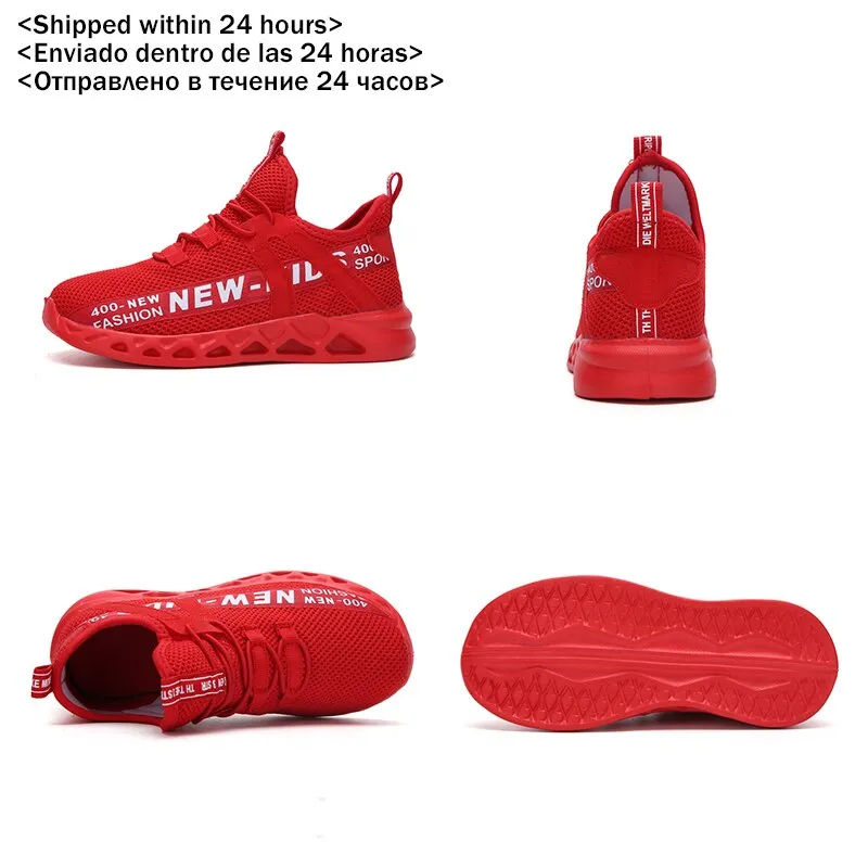 Kids Running Sneakers Mesh Tennis Sport Shoes Casual Walking Shoes
