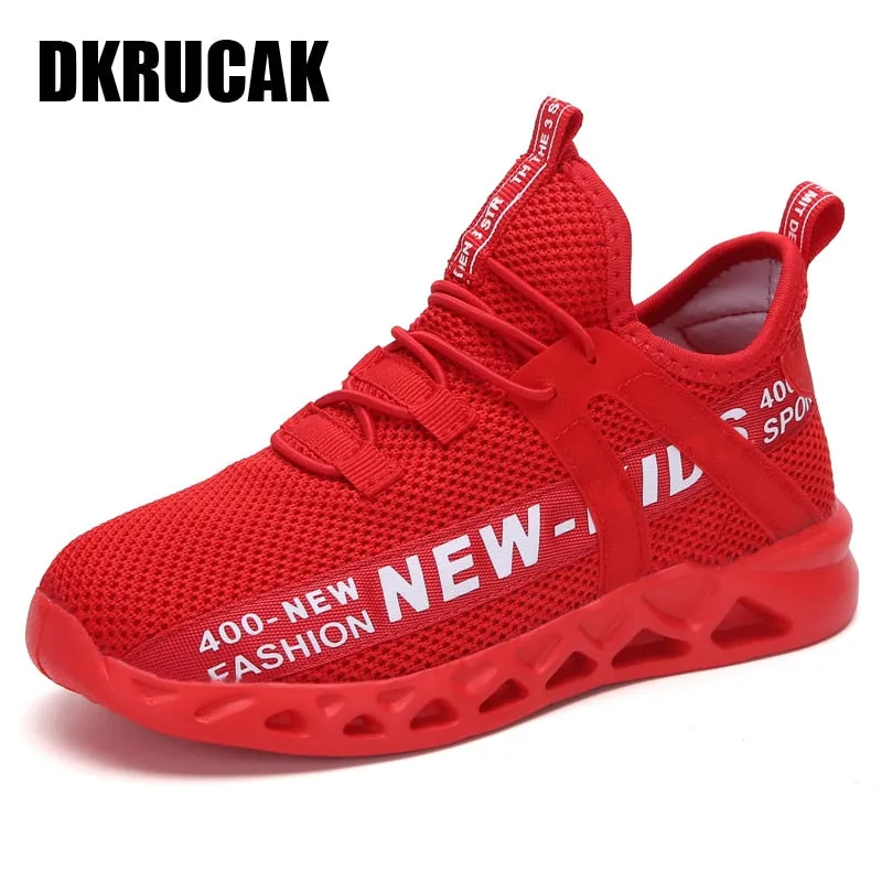 Kids Running Sneakers Mesh Tennis Sport Shoes Casual Walking Shoes
