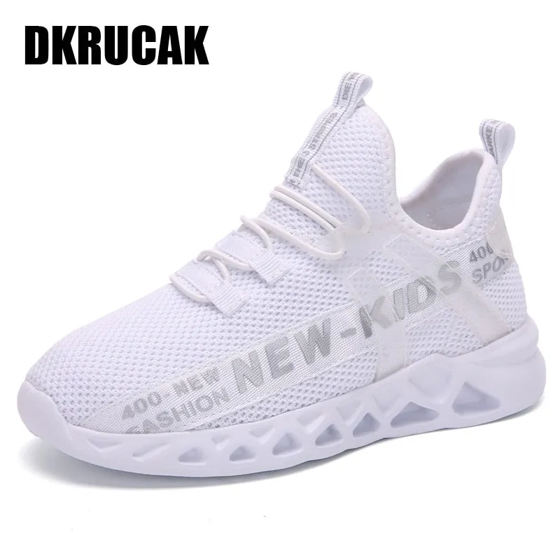 Kids Running Sneakers Mesh Tennis Sport Shoes Casual Walking Shoes