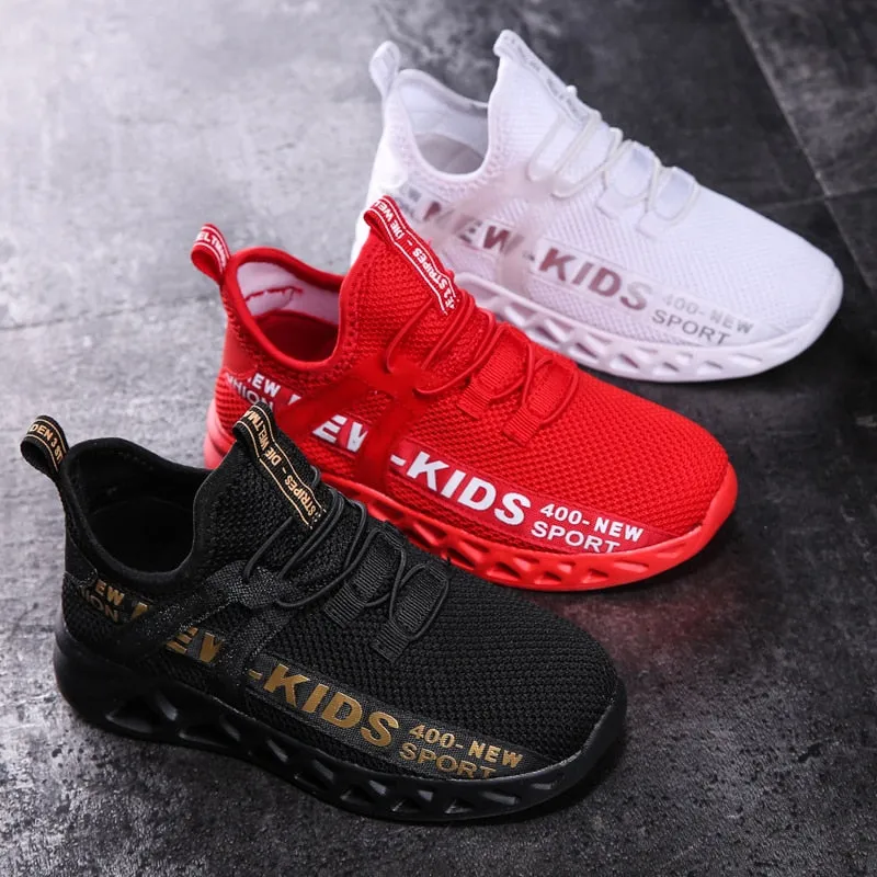 Kids Running Sneakers Mesh Tennis Sport Shoes Casual Walking Shoes