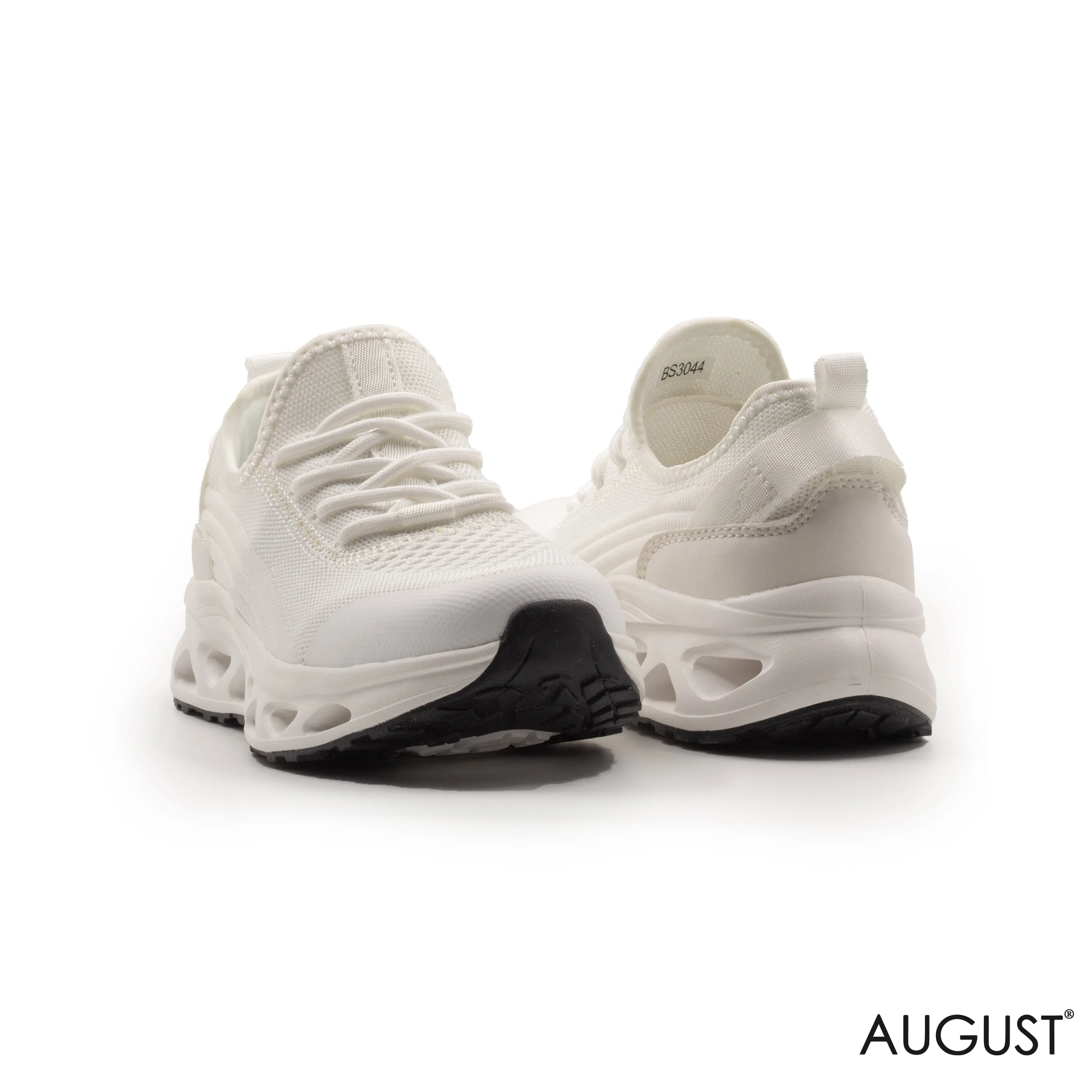 KNIT UPPER SNEAKERS CUSHIONED MIDSOLE, RUBBER OUTSOLE