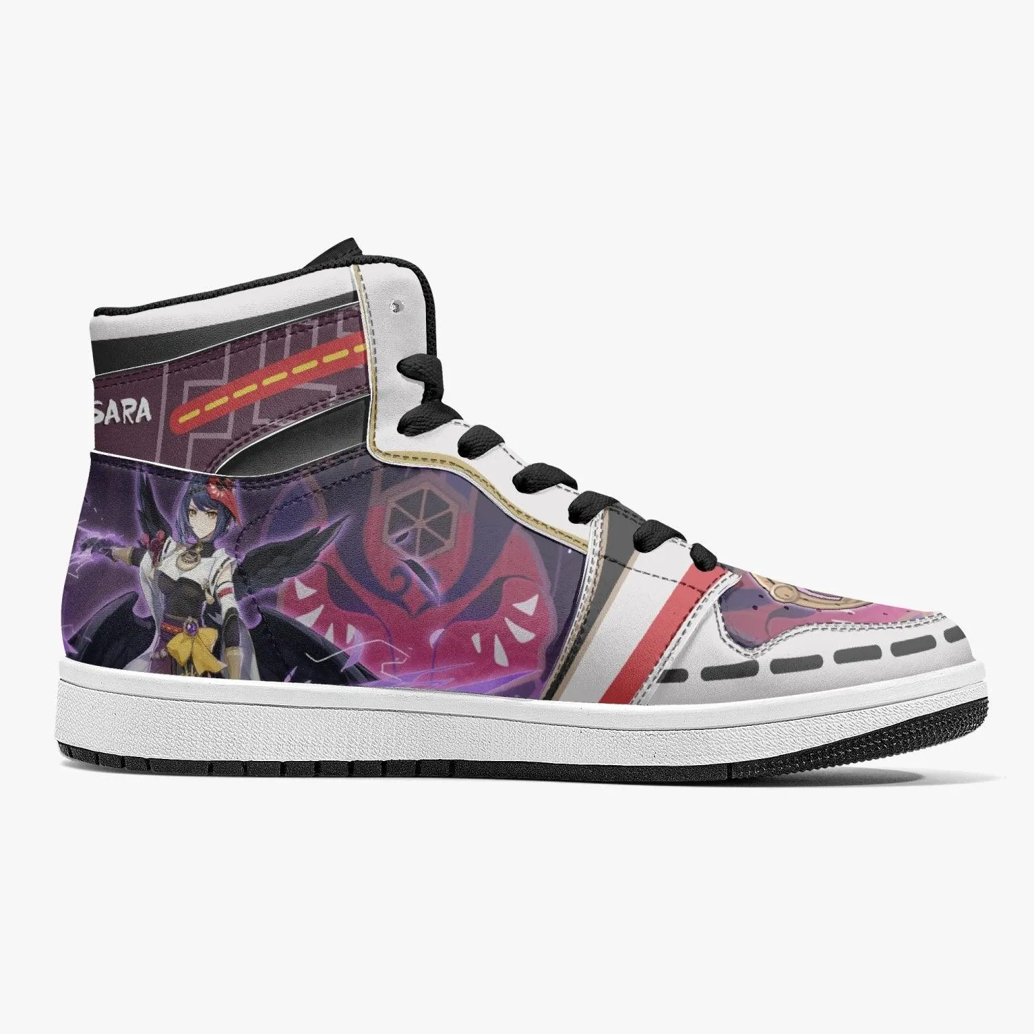 Kujou Sara Genshin Impact Mid 1 Basketball Shoes