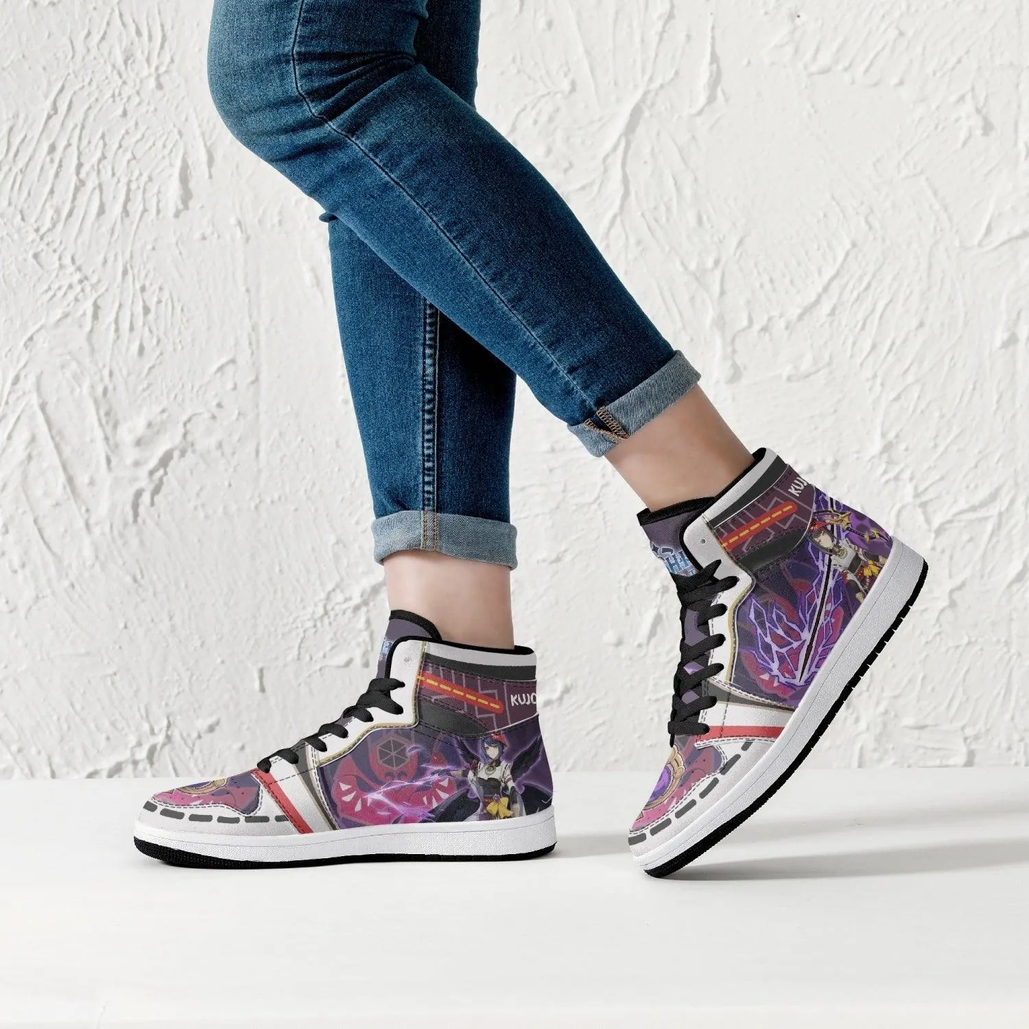 Kujou Sara Genshin Impact Mid 1 Basketball Shoes